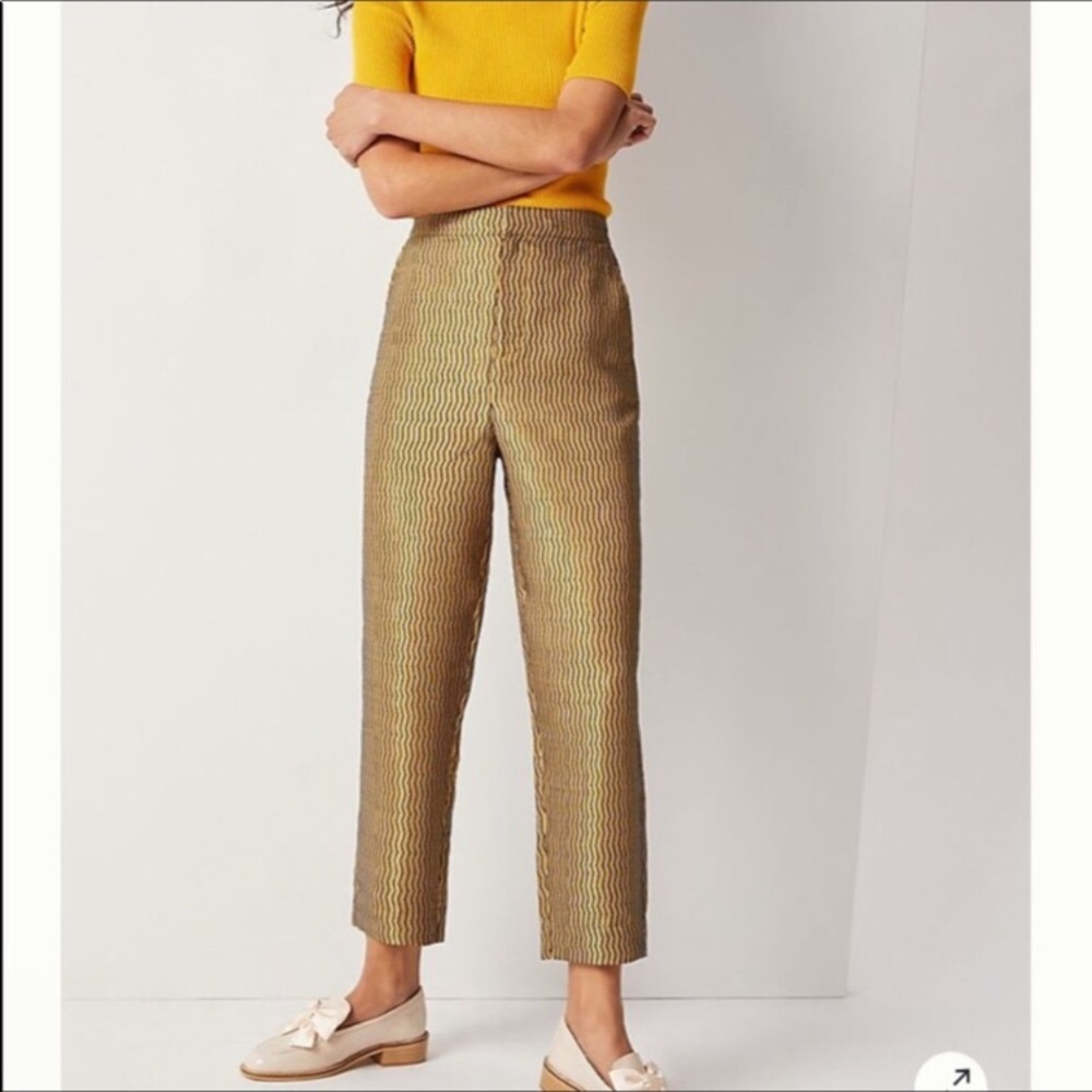 🆕 With Tag. Anthropologie Maeve Jacquard Trousers